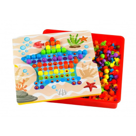 Мозаика 4FUN Game Club Познавательная 180 элементов 12 картинок-шаблонов Разноцветный (140678)