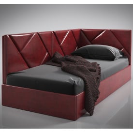 Односпальне ліжко-подіум Бейліз Sentenzo софа з м'якою кутовою спинкою