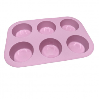 Форма силіконова для випічки Stenson MH-3012 25,5х17,2х3 см Рожевий (21924)