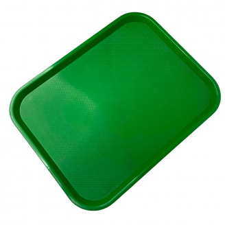 Піднос пластиковий Stenson ХМ 2540 прямокутний 44,5х35 см Зелений (20524)