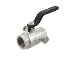 Кран шаровой Raftec 3/4″ ВВ с дренажем, прямой, латунь (WDRH02)