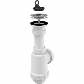 Сифон для мойки AlcaPlast пластик, белый (A441-DN50/40)
