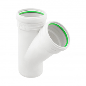 Колено канализационное ASG S-LINE 110мм 45°