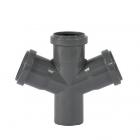 Крестовина канализационная Ostendorf HT Safe 50x50x110мм 67°