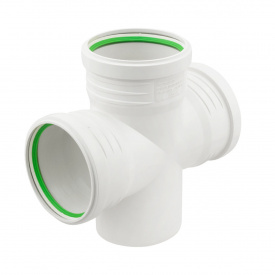 Крестовина канализационная ASG S-LINE 110мм 87.5°