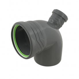 Отвод канализационный ASG HTR 110х50х45 мм 90°