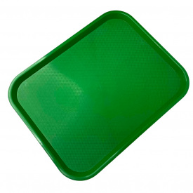 Піднос пластиковий Stenson ХМ 2540 прямокутний 44,5х35 см Зелений (20524)
