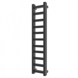 Дизайнерский полотенцесушитель Komex 990x250 водяной, черный матовый (KIB9925)