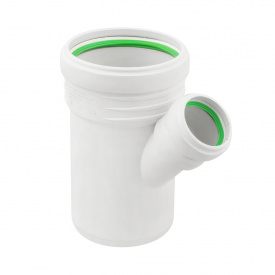 Колено канализационное ASG S-LINE 110x50мм 45°