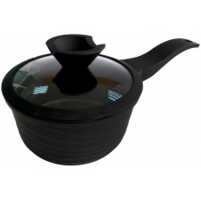 Ковш алюминиевый 1,3 л Black Pro New с антипригарным покрытием d-16 см Lessner 55872-16 LS