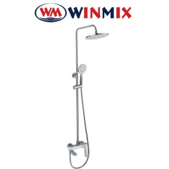 Душова колона із змішувачем Winmix Premium DERBY 009-J WHITE-CHROME, Польща Васильков