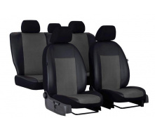 Авточехлы на сиденье GEELY MK-2 2008-2014 (2002-2011) POK-TER Premium Unico с серой вставкой алькантара