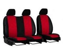 Авточехлы для OPEL MOVANO 1998-2010 (A) с эко кожи POK-TER Elit 1+2 красный