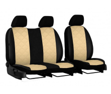 Авточехлы для CITROEN JUMPER 1995-2007 с эко кожи POK-TER Elit 1+2 бежевый