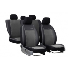Модельные авточехлы на сиденье Seat Ibiza 2008-2017 POK-TER Model Exclusive с серой вставкой