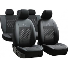 Авточехлы для Hyundai Ix35 2010-2017 POK-TER экокожа с тканью черного цвета