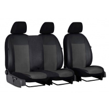 Авточехлы комбинированные CITROEN Jumpy 2007-2016 POK-TER Unico 1+2 с серой вставкой