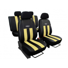 Авточехлы из эко кожи GEELY Emgrand EC7-RV 2009-2016 (2002-2011) POK-TER GT line с бежевой вставкой