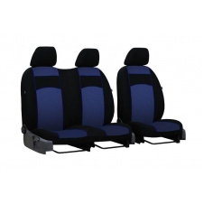 Авточехлы с автоткани для FIAT Scudo 1995-2004 POK-TER VIP 1+2 с синей вставкой