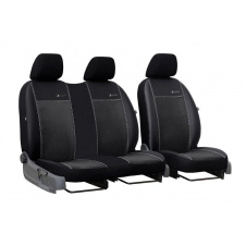 Авточехлы для FIAT DUCATO 1994-2006 эко кожа с алькантарой POK-TER Exclusive 1+2 черный
