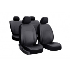 Авточехлы из эко кожи RENAULT Megane 2002-2009 mk 2 POK-TER Design Leather с черной вставкой
