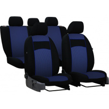 Авточехлы с автоткани Citroen C3 2002-2009 Pok-ter VIP с синей вставкой