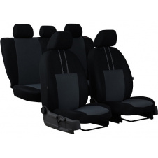Автомобильные чехлы для CITROEN C4 2005-2009 POK-TER Economic с серой вставкой