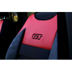 Авточехлы накидки для CITROEN C-Elysse 2013-2020 POK-TER GT красные (на передние сиденья) Нововолынск