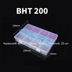 Набор гильз обжимных с термоусадкой PWR для соединения проводов 0.5-4.0 мм² 200 шт (NH050762) Чортків