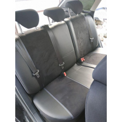 Модельные авточехлы на сиденье Volkswagen Touareg 2002-2010 POK-TER Model Exclusive с черной вставкой Бердичів