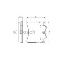 Тормозные колодки Bosch дисковые передние VW Transporter T4 -03 0986460954 Кушугум