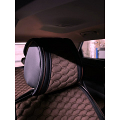 Накидки-чехлы на сиденье для BMW X5 2013- F15 AUAU Romeo Коричневый (42195751) Ужгород