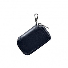 Кожаный чехол для автомобильного ключа синий краст BlankNote Хуст