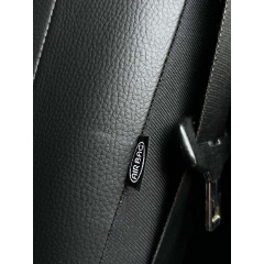 Авточехлы из эко кожи GEELY CK 2 2011-2016 (2002-2011) POK-TER Desing Leather с серой вставкой Чернігів