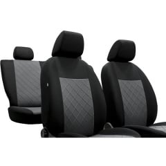 Авточехлы на сиденье для RENAULT Captur 2013-2019 mk I; SUV Pok-ter Craft Line с серой вставкой Виноградів