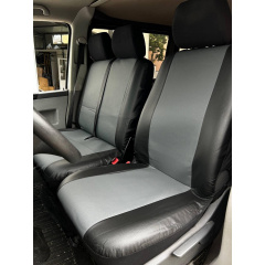 Авточехлы для MERCEDES Vito W639 2003-2014 POK-TER Perline 1+2 с серой вставкой перфорированной экокожи Оріхів