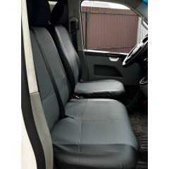 Авточехлы для MERCEDES Vito W639 2003-2014 POK-TER Perline 1+2 с серой вставкой перфорированной экокожи Оріхів