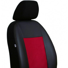 Авто чехлы комбинированые OPEL Signum 2003-2008 POK-TER Unico Premium с красной вставкой Доманівка