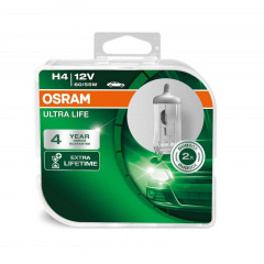 Автолампа OSRAM 64193ULT UltraLife H4 60/55W 12V P43t 10X2 HardDuopet Київ