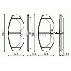 Тормозные колодки Bosch дисковые передние Nissan Maxima QX CA33 F 0986495147 Львов