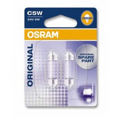 Автолампа ук. OSRAM 6423-02B C5W 36mm 24V SV8.5-8 10X2 Blister Смела