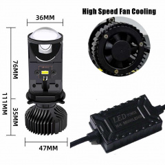 Комплект светодиодных линз HeadLight Y6D BI-LED H4 25/35W mini Київ