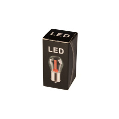 Светодиодная лампа StarLight T25 18 chip СОВ 12V WHITE FLASH в стеклянной колбе Ізюм
