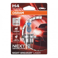 Автолампа Osram H4 64193NL-01B Night Breaker LASER NG +150% 60/55W 12V P43T 1шт Харьков