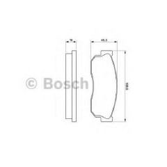 Тормозные колодки Bosch дисковые передние NISSAN Sunny -91|SUBARU Justy|Libero -00 0986469580 Київ