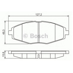 Тормозные колодки Bosch дисковые передние CHEVROLET/DAEWOO Lanos/Matiz F 0.8-1.5 0986495224 Кропивницький