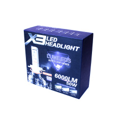 Комплект LED ламп AllLight X3 H4 50W 6000K 6000lm с радиатором и светофильтрами (3000K/8000K) Киев