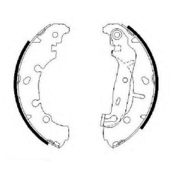 Тормозные колодки Bosch барабанные задние FORD Fiesta/Puma/Ka/MAZDA 2 -07 0986487599 Конотоп