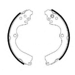 Тормозные колодки Bosch барабанные задние SUBARU Impreza/Forester -07 0986487463 Шепетівка