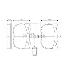 Тормозные колодки Bosch дисковые передние Land Rover Discovery 2.0i16V, 2.5TDi,3.5 -98 0986424287 Охтирка